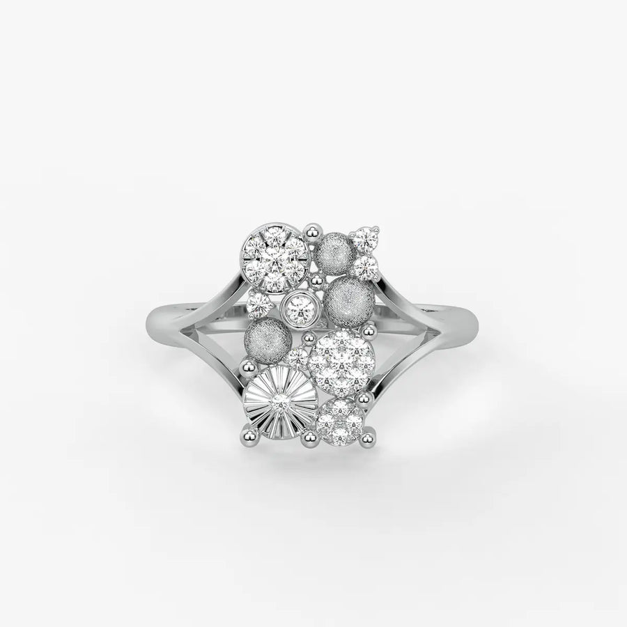 Cluster Floral Statement Ladies Ring
