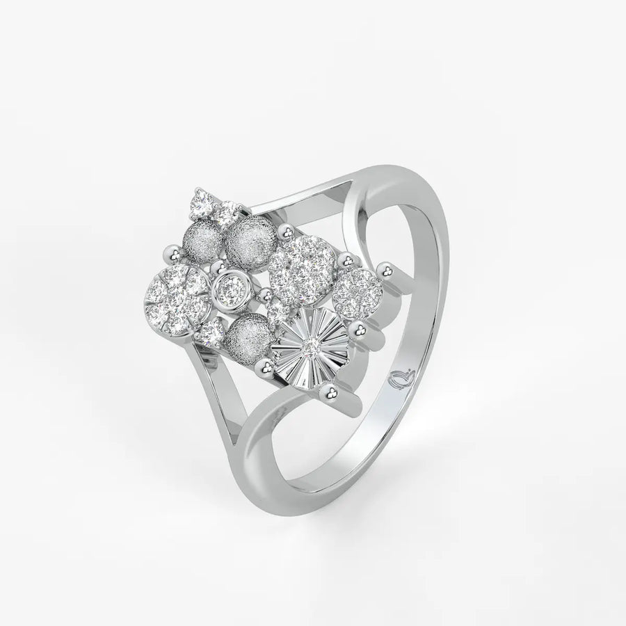 Cluster Floral Statement Ladies Ring