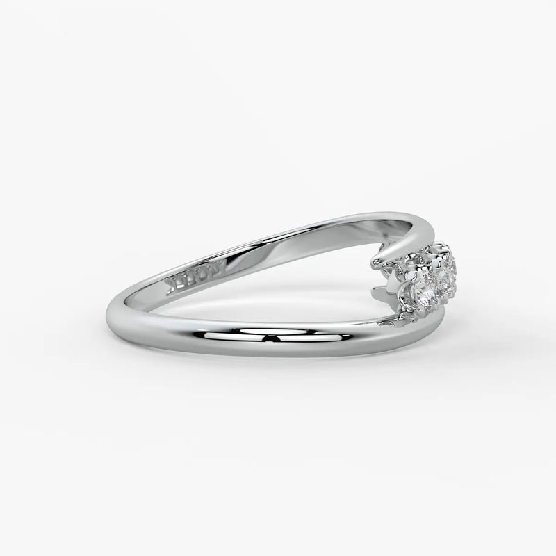 Arcveil Diamond Bypass Ring