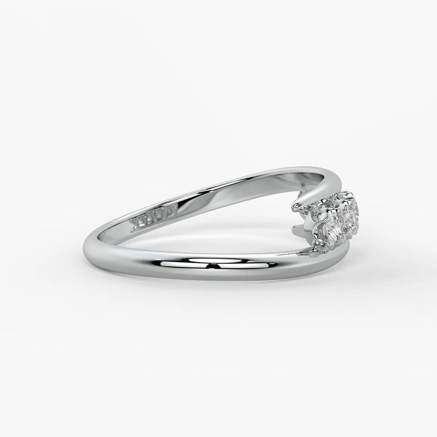 Arcveil Diamond Bypass Ring