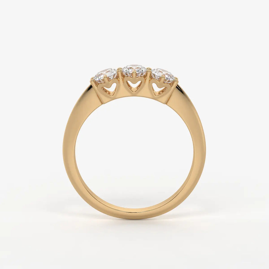 Celestia Regal Trinity Diamond Ring