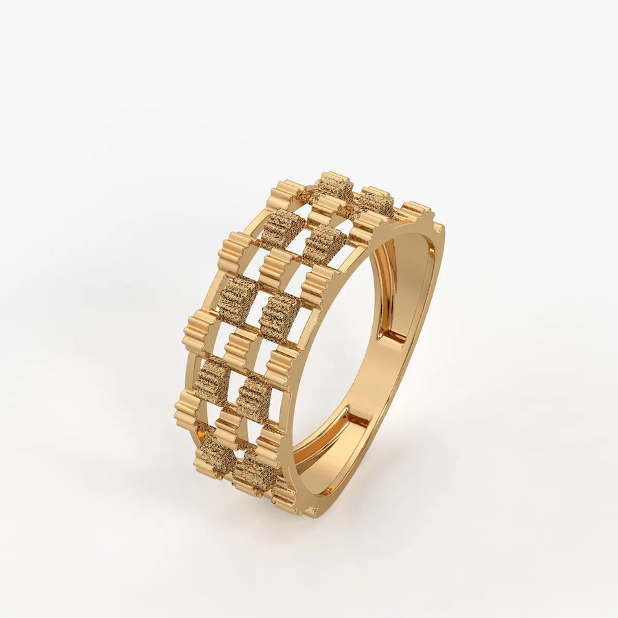 Orvexa Grid Luxe Statement Ring
