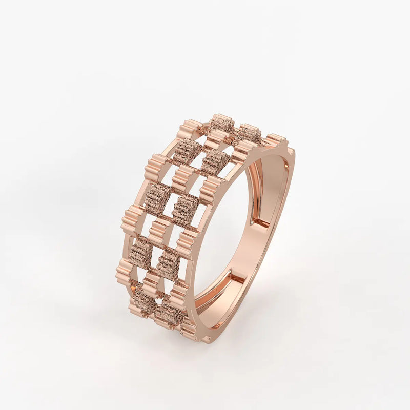 Orvexa Grid Luxe Statement Ring
