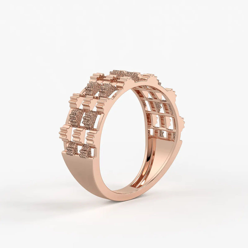 Orvexa Grid Luxe Statement Ring