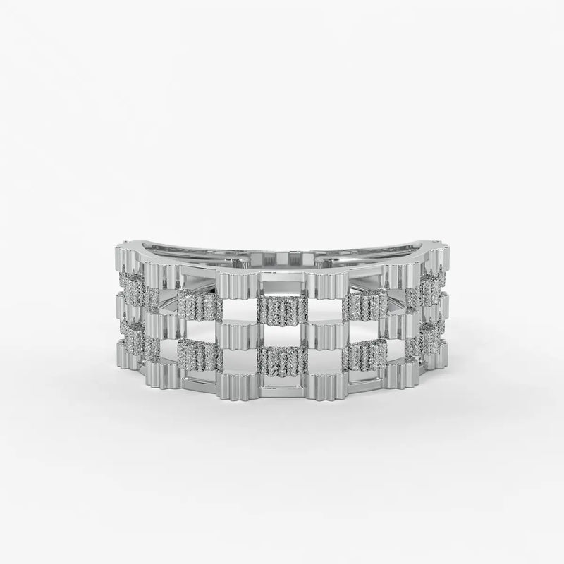 Orvexa Grid Luxe Statement Ring