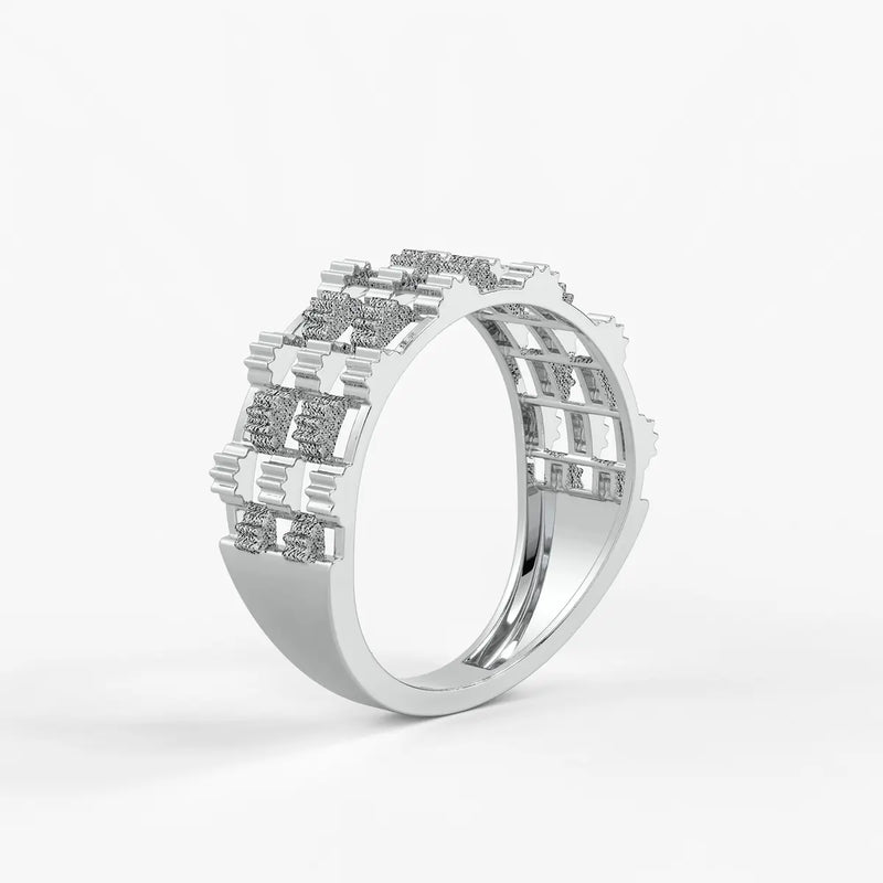 Orvexa Grid Luxe Statement Ring