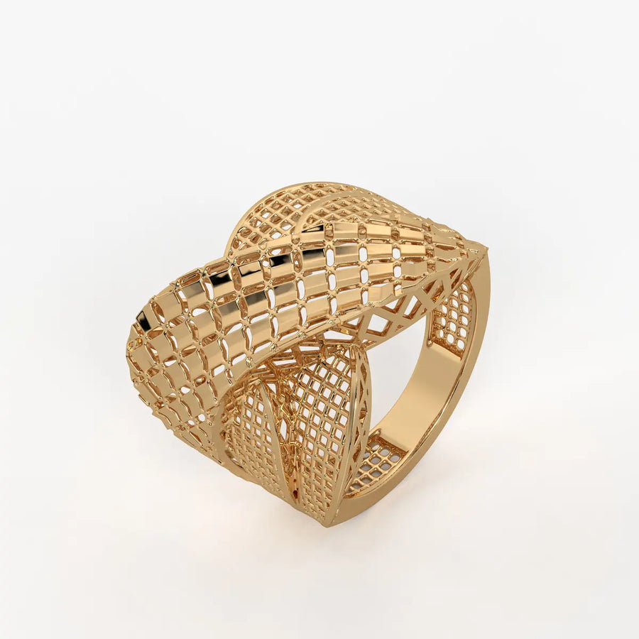 Zenvira Interlace Crest Ring
