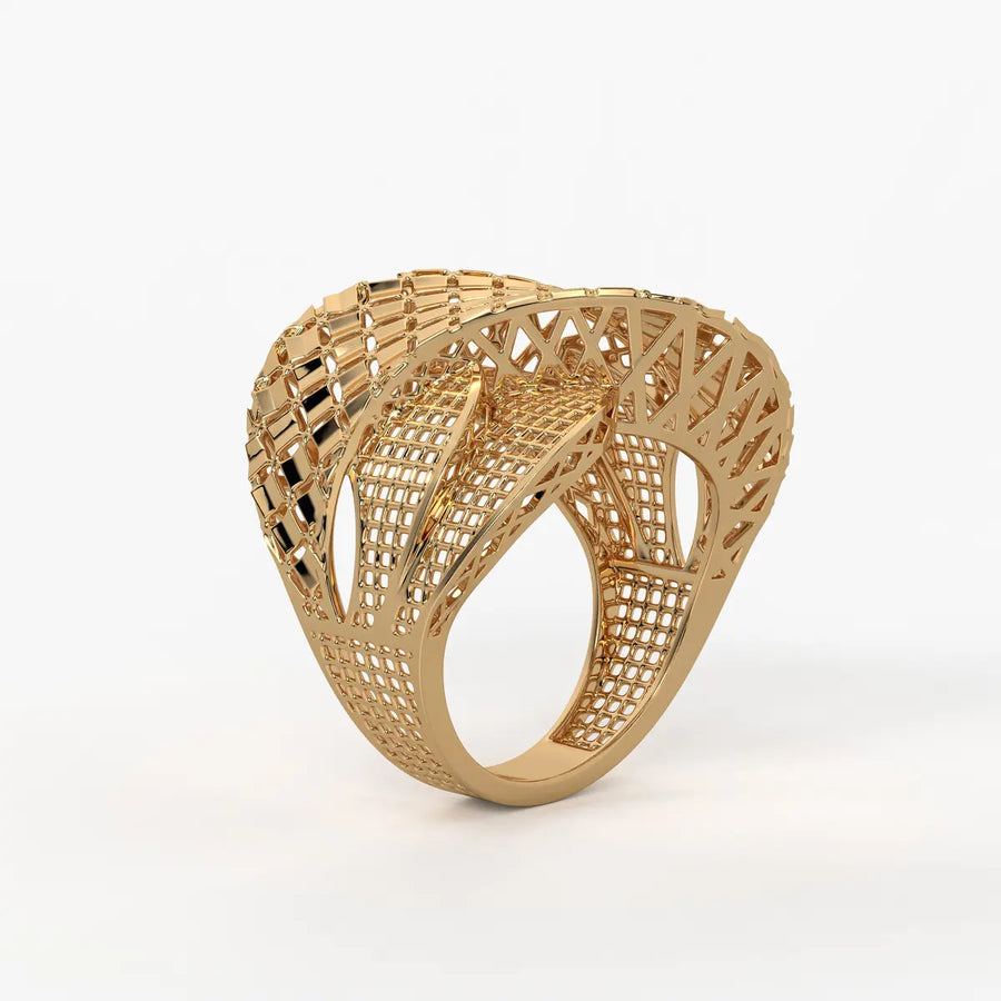 Zenvira Interlace Crest Ring