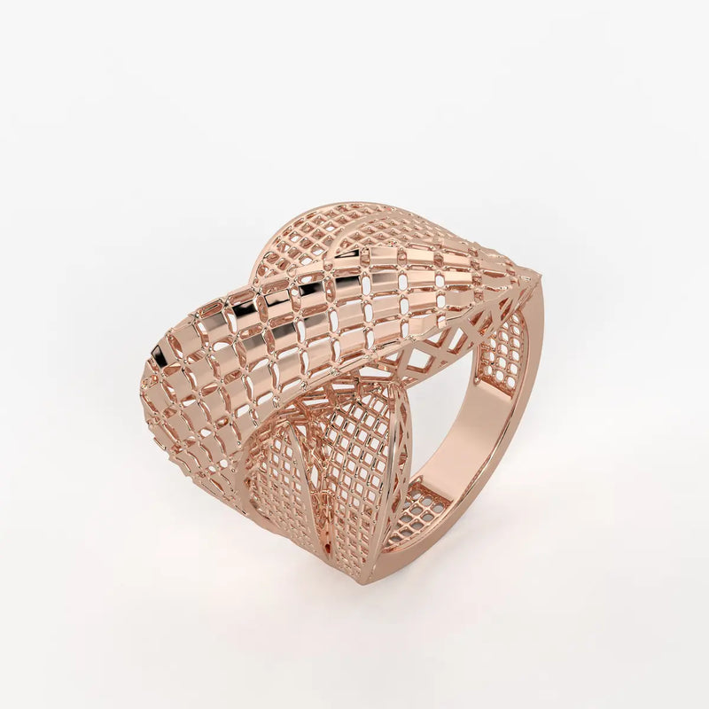 Zenvira Interlace Crest Ring