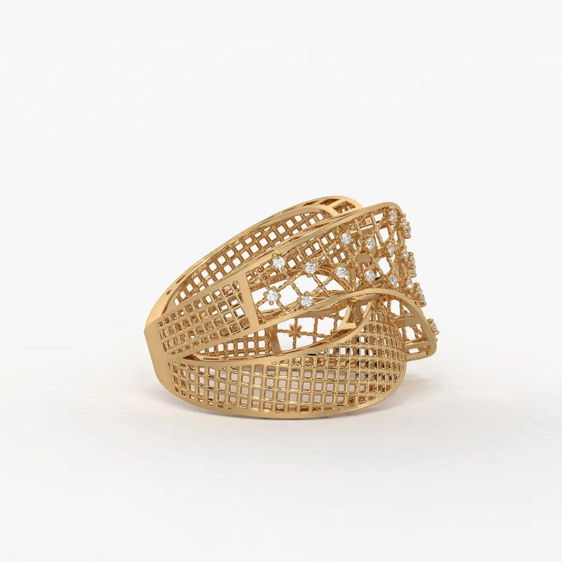 Crisselle Spark Mesh Ring