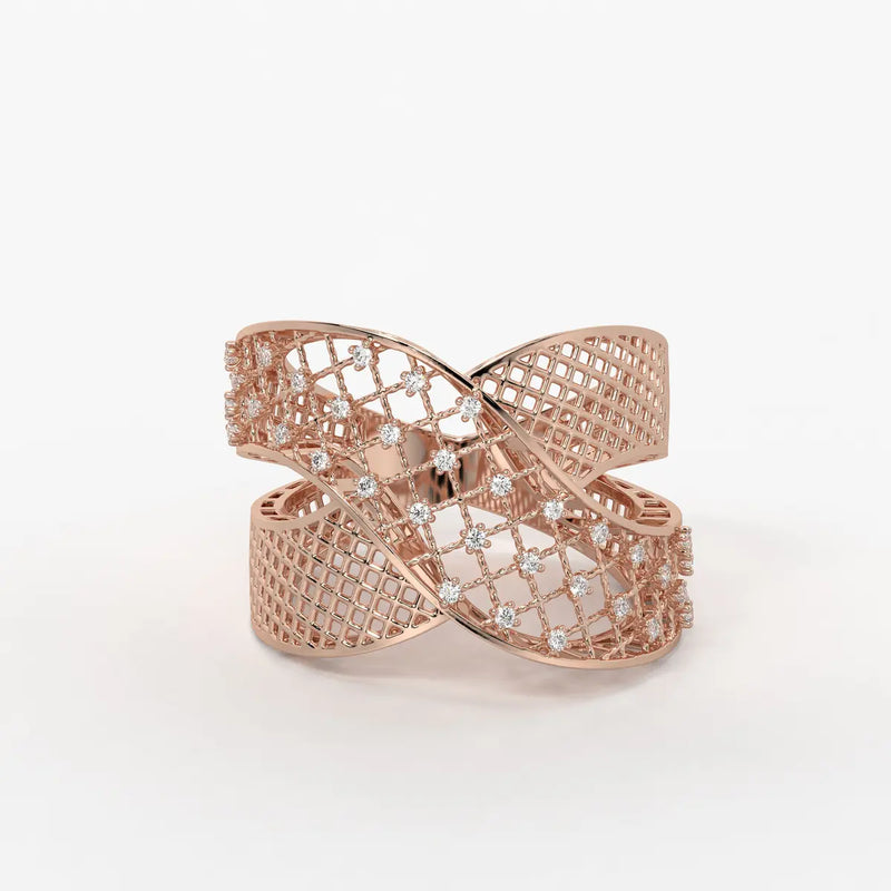 Crisselle Spark Mesh Ring