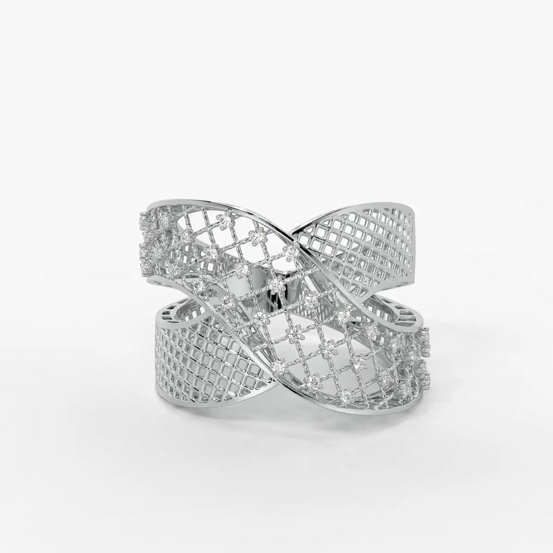 Crisselle Spark Mesh Ring