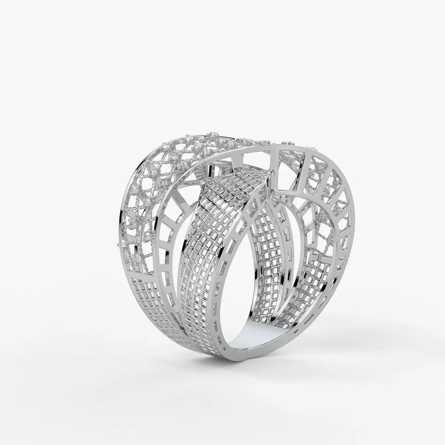 Crisselle Spark Mesh Ring