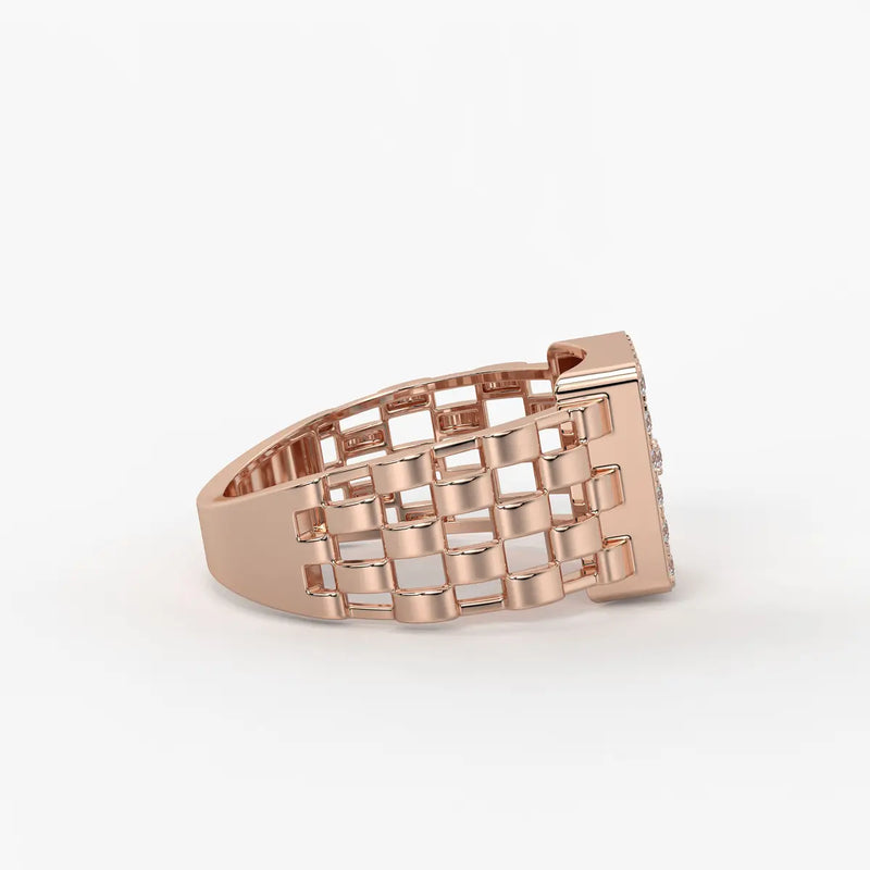 Velmora Loom Diamond Statement Ring