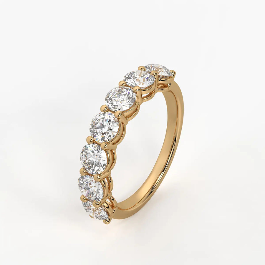 Orvienne Round Diamond Flow Band