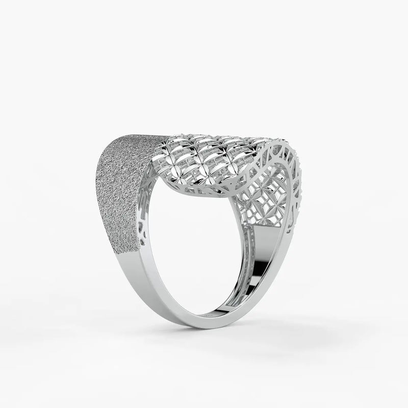 Ornixa Veil Weave Statement Ring