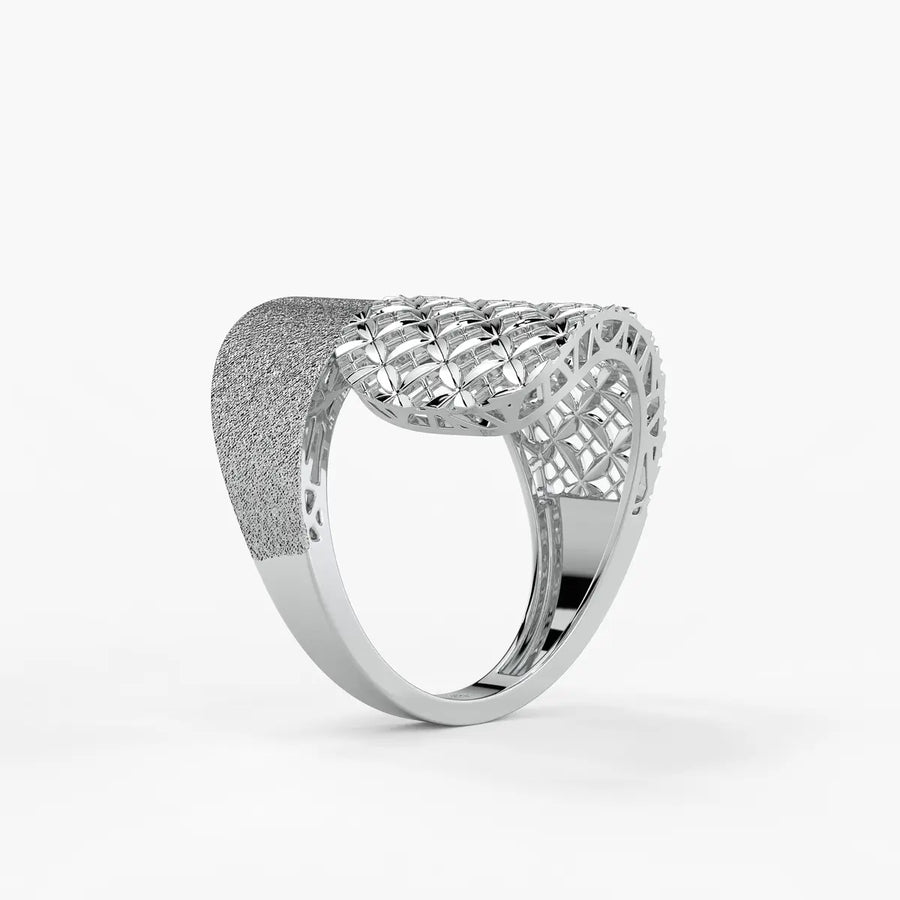 Ornixa Veil Weave Statement Ring