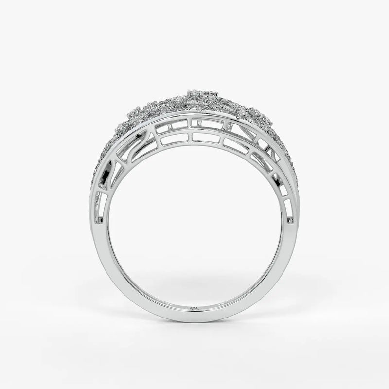 Celestara Bloom Lattice Ring