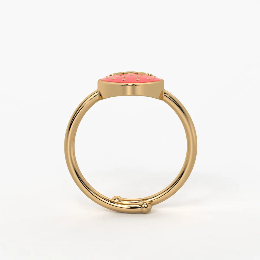 Berry Bliss Strawberry Charm Ring