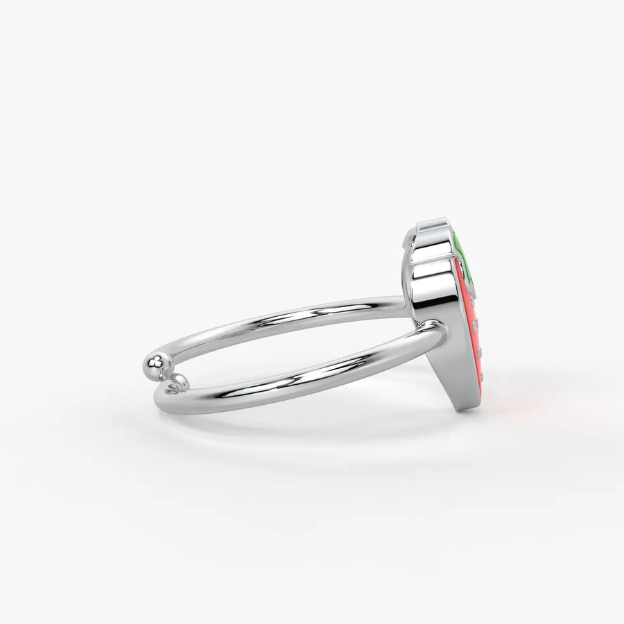 Berry Bliss Strawberry Charm Ring