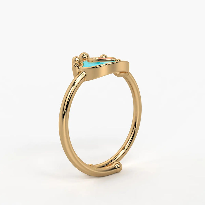 Royal Heart Princess Crown Ring