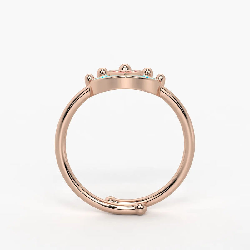 Royal Heart Princess Crown Ring