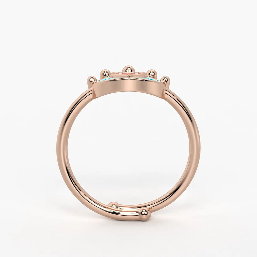 Royal Heart Princess Crown Ring