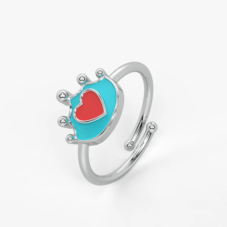 Royal Heart Princess Crown Ring