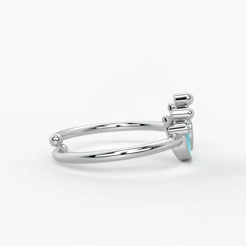 Royal Heart Princess Crown Ring
