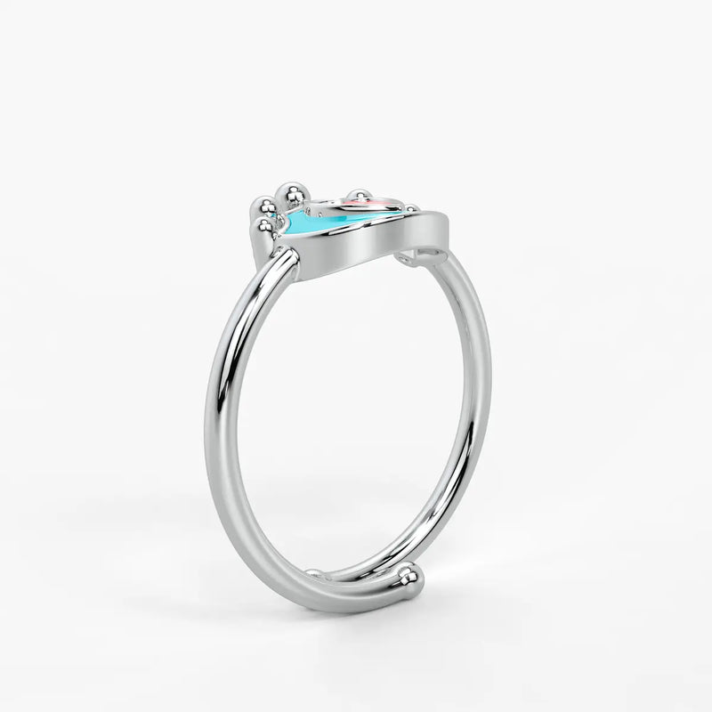 Royal Heart Princess Crown Ring