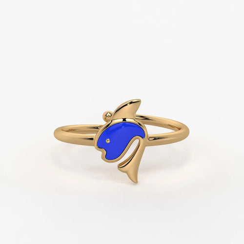 Ocean Joy Dolphin Splash Ring
