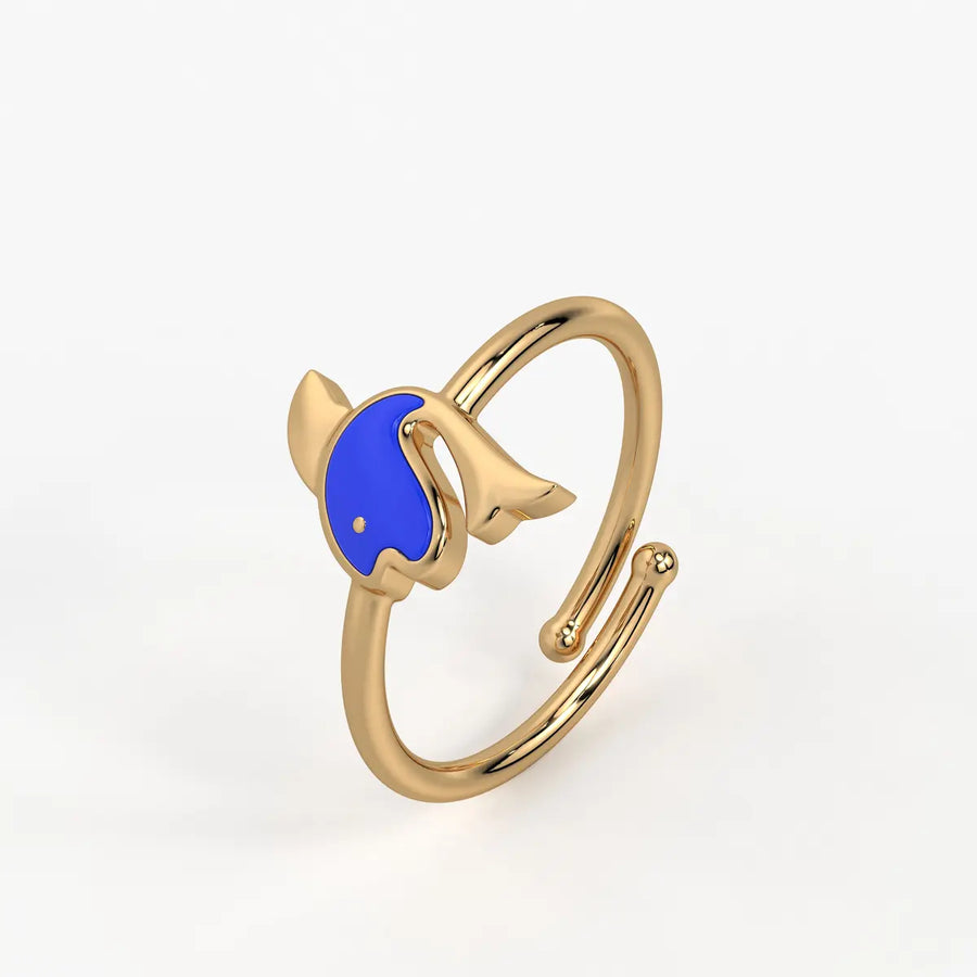 Ocean Joy Dolphin Splash Ring