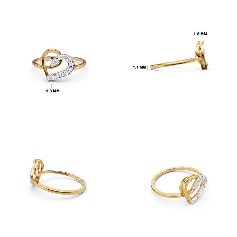 Amorette Twist Diamond Ring
