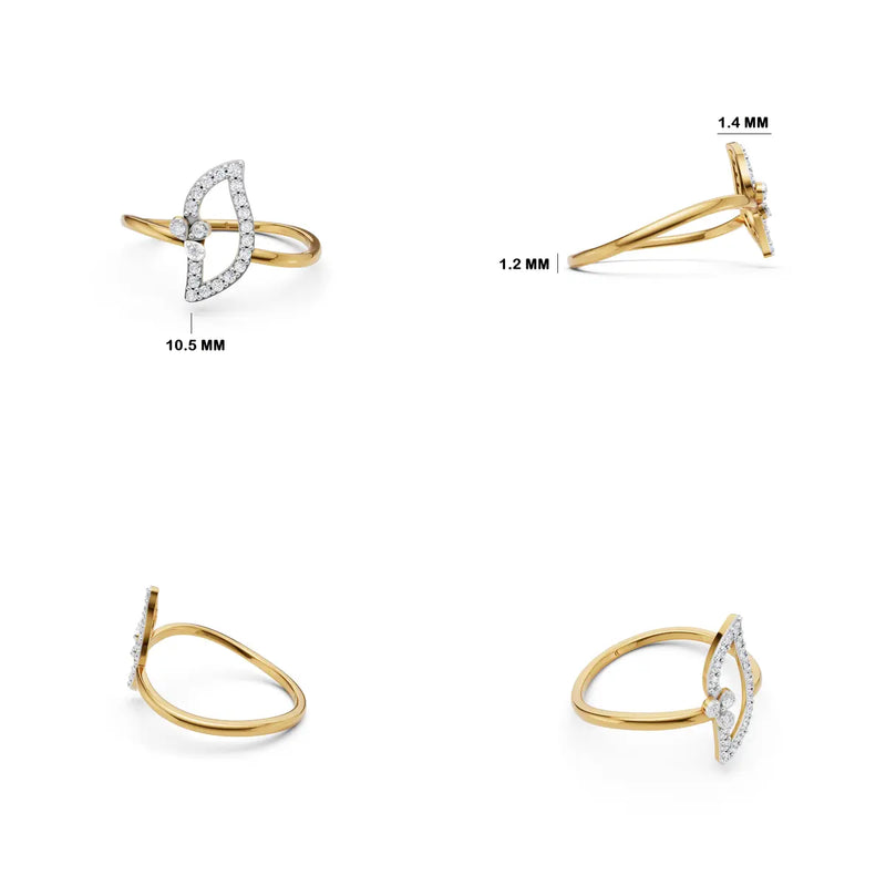 Seraphine Arc Diamond Ring