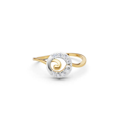 Swirl Essence Diamond Ring