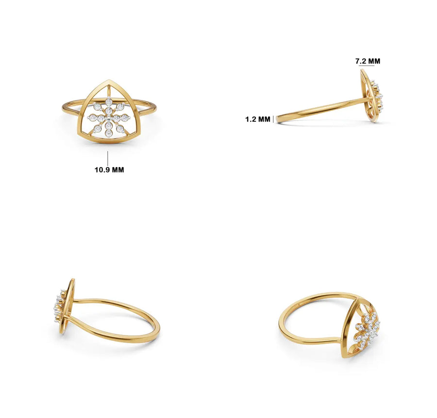 Astraea Starburst Diamond Ring
