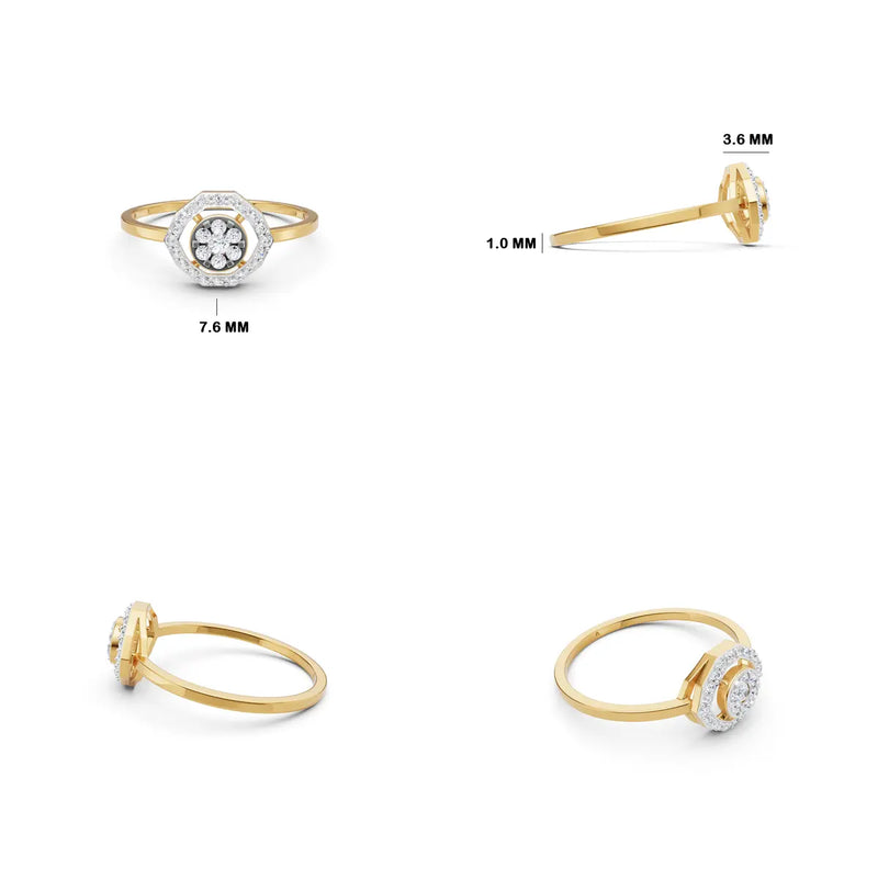Hexa Essence Diamond Ring