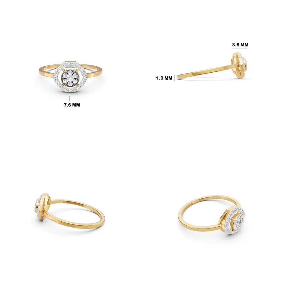 Hexa Essence Diamond Ring