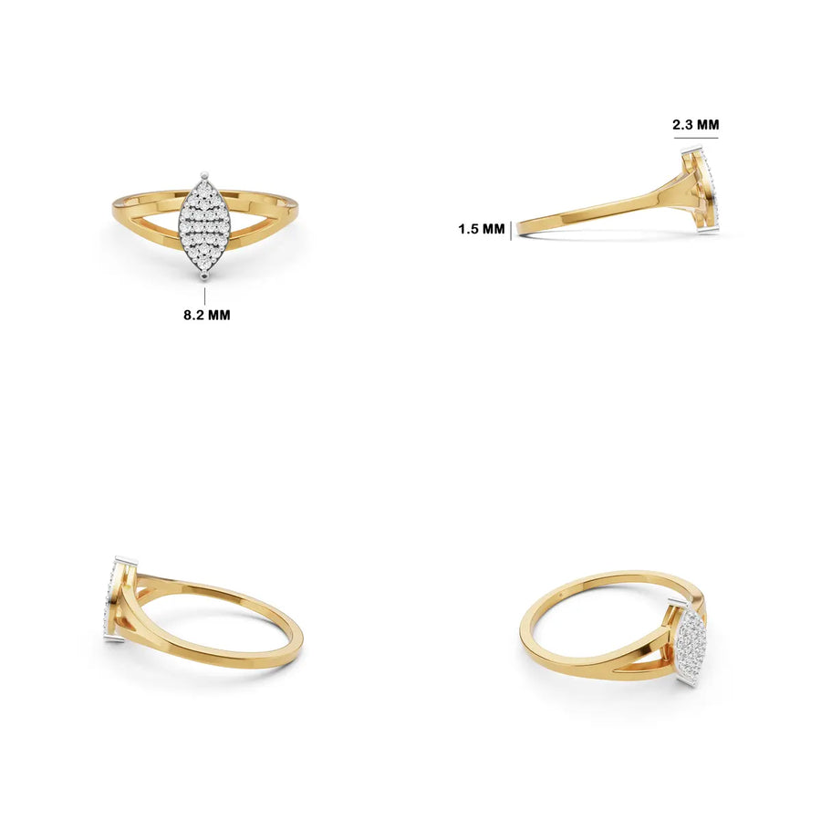 Serena Marquise Gleam Statement Ring
