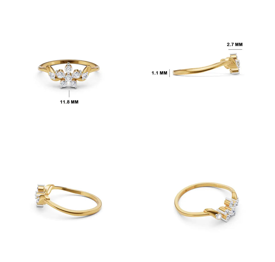 Ayla Butterfly Diamond Ring