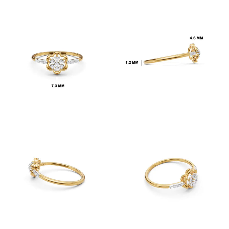 Elowen Bloom Accent Ring