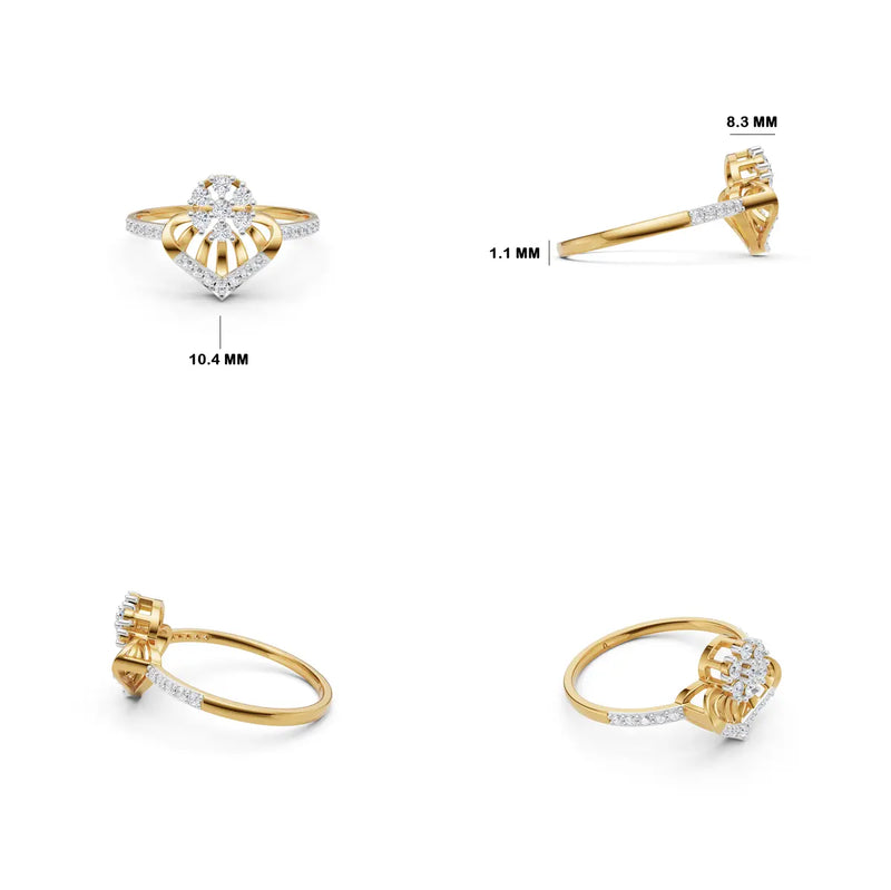 Aurevyn Fleurline Ring
