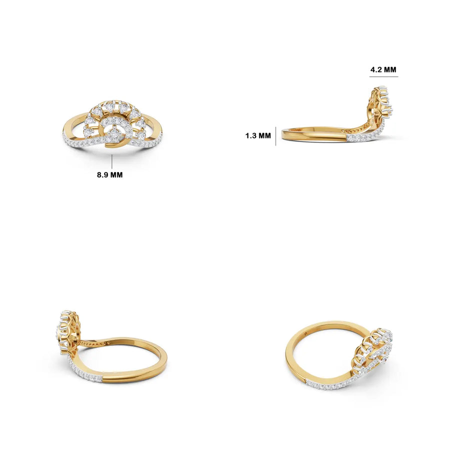 Mirevane Knot Diamond Ring