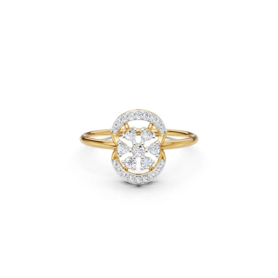 Seraphine Radiant Lattice Diamond Ring