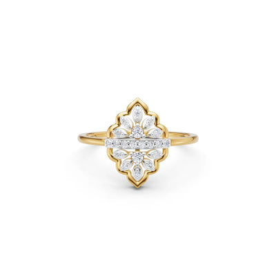 Zarelle Petal Crest Diamond Ring