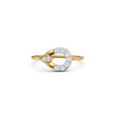 Mira Drop Loop Diamond Ring