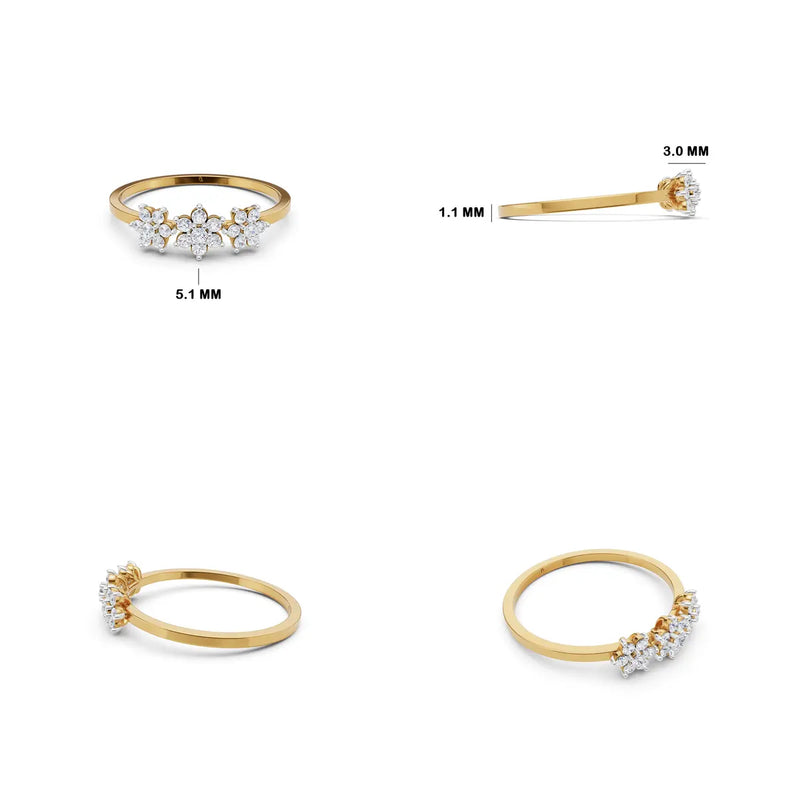 Meadow Muse Floral Cluster Ring