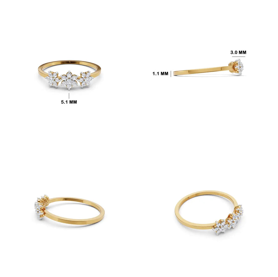 Meadow Muse Floral Cluster Ring