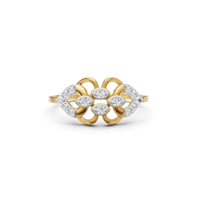 Neravia Celeste Petal Diamond Ring