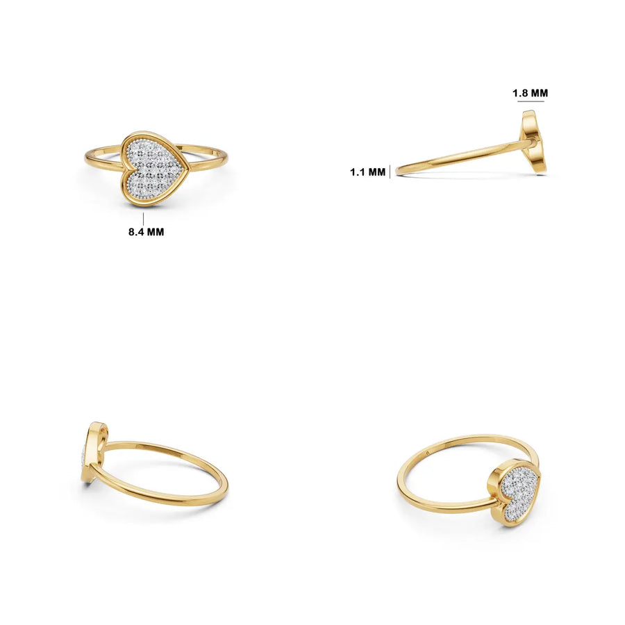 Elara Heart Bloom Cluster Ring